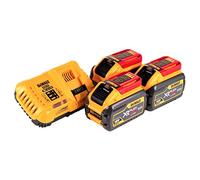 DEWALT DCB118X3-QW - Kit 3 Baterías Carril XR FLEXVOLT 54V/18V Li-Ion 9,0Ah y Cargador XR FLEXVOLT: 54V - 18V Carril Li-Ion