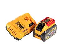 DeWalt DCB547 - Batería XR FLEXVOLT de 18 V y 54 V (9,0 Ah, cargador rápido DCB118), color amarillo