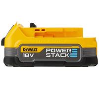 DEWALT DCBP034-XJ - Batería Powerstack 18V, 1,7 Ah, Tecnología innovadora de celdas de bolsa, Utilizable en todas las herramientas de 18V XR, Indicador de capacidad a través de LEDs
