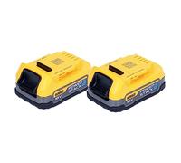 DEWALT DCBP034E2 - Kit de batería de Arranque (18 V, 2 Unidades, 1,7 Ah)