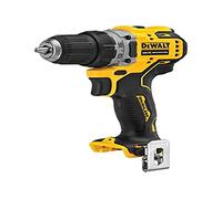 DeWalt DCD701N-XJ DCD701N-XJ-Taladro Atornillador sin escobillas XR 12V 10mm 57,5Nm sin Cargador/batería, 12 V, Schwarz/Gelb