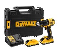 DEWALT DCD709L2T-QW - Taladro Percutor sin escobillas XR 18V 13mm 65Nm con 2 baterías Li-Ion 3,0Ah y maletín TSTAK