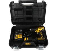 DeWalt DCD777S2T - QW - Taladro Atornillador sin escobillas XR 18V, 13mm, 65Nm con 2 baterías Li - Ion 1.5Ah y maletín TSTAK, negro, amarillo