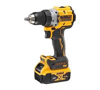 DEWALT DCD805P2T-QW - Taladro Percutor a batería 18V, Motor sin escobillas, Caja de engranajes metálica de 2 velocidades, Luz LED, Incl. 2 baterías XR de 5.0Ah, cargador y caja TSTAK
