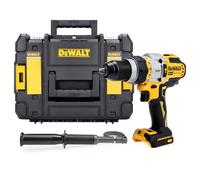 DEWALT DCD999NT-XJ - Taladro atornillador 18V Flexvolt Advantage, 3 velocidades, Motor sin escobillas, Luz LED integrada, Incluye mango auxiliar, Caja T STAK y accesorios, No incluye batería ni cargador