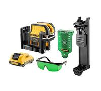 DEWALT DCE0825D1G-QW - Láser autonivelante de 2 líneas en cruz (Horizontal y vertical) y 5 puntos - Incluye batería DW 10,8V Litio - VERDE