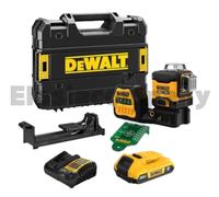 DEWALT DCE089D1G18 12V/18V XR 3x360 Green Laser Level 2.0Ah Kit de batería