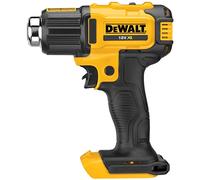 DEWALT DCE530N-XJ - Pistola de Aire caliente XR 18V, 290-530 °C, Ajuste de 2 temperaturas, Luz LED, Incluye 2 boquillas, Sin Batería ni Cargador