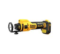 DEWALT DCE555N-XJ XR 18V Sierra de corte sin escobillas para paneles de yeso, 26.000 RPM, luz LED, incluye pinzas de 3,2 mm y 6,4 mm