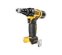 DEWALT DCF403NT-XJ Pistola Remachadora a Batería 18V, para Remaches de Aluminio y Acero Inoxidable 2.4-4.8 mm, 10000 kN de Fuerza, Color Negro/Amarillo