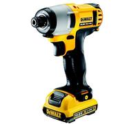 DEWALT DCF815D2-QW - Atornillador de Impacto Inalámbrico XR 10.8V, 2.0 Ah, 107 Nm, Velocidad Variable 0-2450 rpm, Compacto y Ligero, Luz LED, Incluye 2 Baterías, Cargador y Maletín de Transporte