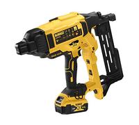 DeWalt DCFS950P2 - QW - Grapadora de Cercas sin escobillas XR 18V con 2 baterías Li - Ion 5Ah para Grapas galvanizadas G12 de 3,7mm diámetro y 50mm Largo. Incluye maletín, 90 W, 18 V, Amarillo