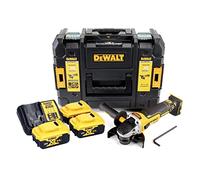 DEWALT DCG405P3-QW - 125mm Cordless Grinder 18V 3 Batteries 5.0 Ah Charger and TSTAK Case