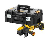 DEWALT DCG409NT-XJ - Amoladora angular 18V XR Flexvolt Advantage, 125mm, Motor sin escobillas, Incluye caja TSTAK-II y accesorios, No inlcuye batería ni cargador