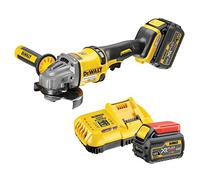 Dewalt DCG414T2-QW - Mini-Amoladora sin Escobillas, 54 V, Negro-Amarillo