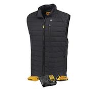 DEWALT DCHV095BD1 - Kit de chaleco acolchado térmico para hombre con batería para clima frío, color negro, talla L