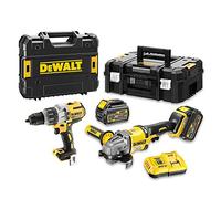 DEWALT DCK2055T2T-QW - KIT XR FLEXVOLT = DCD996 Taladro Percutor 18V XRP + DCG414 Amoladora 125mm 54V + 2 baterías 54V/18V Li-Ion 6,0Ah + Maletines TSTAK