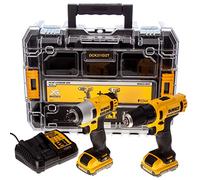 DeWalt Juego de máquinas sin cable DCK211D2T-QW – DCD710 + DCF815 XR 12V, 2 baterías 2,0Ah