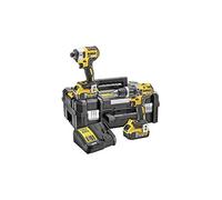 DEWALT DCK266P2T-GB XR - Kit de taladro combinado y destornillador de impacto sin escobillas en caja TSTAK, 1 W, 18 V, amarillo/negro