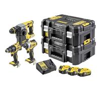 DeWALT DCK377P3T-QW - Batería combinada (18 V, 5 Ah, 3 Piezas), Color Negro y Amarillo