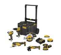 DeWALT DCKTS781D2M1 - Kit combinado de 7 herramientas inalámbricas de iones de litio de 20 V MAX con sistema resistente