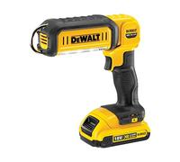 DEWALT DCL050-XJ - Linterna LED pivotante XR 18V, Linterna vertical, ajuste de intensidad, Brillo de hasta 500 lúmenes, 10 horas de autonomía, sin cargador/batería