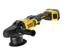 Dewalt DCM848P2 - Pulidora de doble acción sin escobillas (18 V, 125 mm, 2 pilas y bolsa)