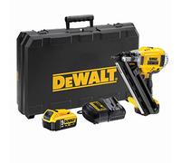 Dewalt DCN692P2-QW Clavadora de estructuras sin escobillas XR 18V 2 velocidades con 2 baterías Li-Ion 5, amarillo