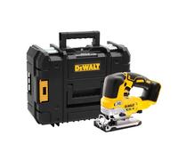 DeWalt DCS334NT-XJ DCS334NT-XJ-Sierra de Calar sin escobillas XR 18V sin cargador/batería con maletín TSTAK II, Negro Y Amarillo