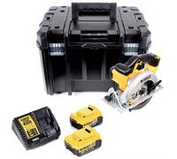 DeWalt DCS391M2-QW - Sierra circular XR 18V con batería Li-Ion 4, 0 Ah, diámetro de 165 mm y 55 mm profundidad, con maletín