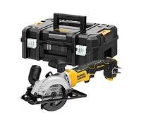 DEWALT DCS571NT-XJ - Sierra Circular de Mano sin Escobillas XR 18V, Longitud de Hoja 115mm y 16 Dientes, Mango de Goma, Freno Electrónico, con Maletín TSTAK