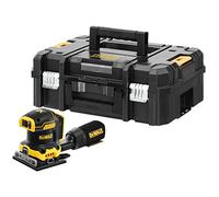 DEWALT DCW200NT-XJ - Lijadora Orbital XR 18V, 7 Velocidades, Sin cable, Motor sin escobillas, Bolsa para el polvo, Maletín TSTAK II, Sin Cargador/batería