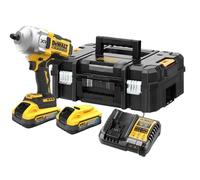 DeWALT Destornillador de impacto inalámbrico DCF961H2T-QW 18V 5Ah, destornillador de impacto giratorio 1626Nm Torque fijo máx