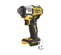 DEWALT Destornillador de impacto MAX XR de 20 V, sin escobillas, 1/4 pulgadas, 3 velocidades, solo herramienta desnuda (DCF845B), amarillo, negro
