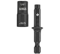 DEWALT Destornillador de tuerca, doble extremo, 1/4 pulgadas + 5/16 pulgadas (DWADEND14516)