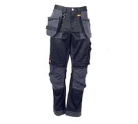 DeWalt Dewharr3633-tb Harrison Pro-Pantalones elásticos de Cintura 36, Pierna 33 Pulgadas, Negro/Gris, 36W / 33L para Hombre