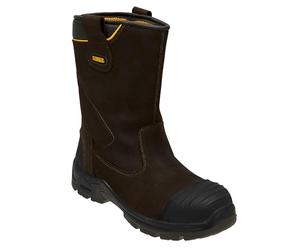 DEWALT Dewmilling6-tb Millington S3 Botas impermeables Rigger UK 6 EUR 39 40, Marrón, Reino Unido