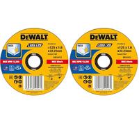 DeWalt DISCO DE CORTE DT43906-QZ EXTREME DE ACERO INOXIDABLE, PLANO, 125 mm, 1,6 mm, 1 pieza (Paquete de 2)