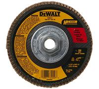 DEWALT Disco de solapa, circonia, 4-1/2 pulgadas por 5/8 pulgadas-11, grano 80 (DW8313)