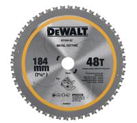 DEWALT Disco para sierra DCS383 corte en metal, 184mm x 20mm x 48T, DT1044-QZ