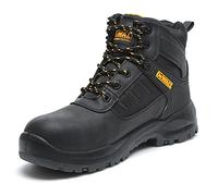 DEWALT Douglas - Botas de seguridad impermeables con punta de acero para hombre, talla 43, color negro