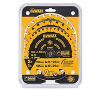 Dewalt dt10397-qz, juego de 3 hojas de sierra circular elite, 2 x 24 d
