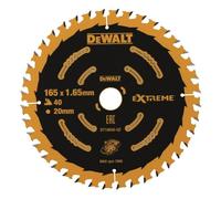 DeWalt - Disco de corte DT10640-QZ - 165 mm, 40 dientes, para sierras circulares, agujero 20 mm