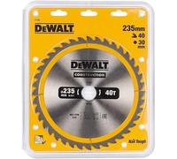 DeWalt DT1157-QZ - Hoja para sierra circular portátil para construcción 235x30mm 40D ATB +10º