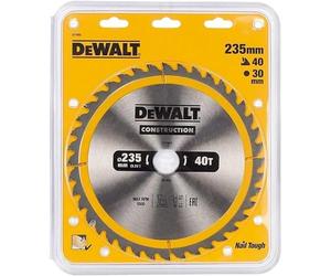 DeWalt DT1157-QZ - Hoja para sierra circular portátil para construcción 235x30mm 40D ATB +10º