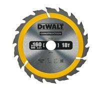 DeWalt DT1931-QZ - Hoja para sierra circular portátil para construcción, 160 x 20 mm, 18D ATB +20º