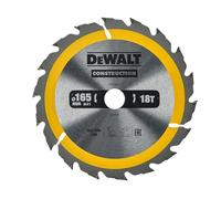 DeWalt DT1933-QZ-Hoja para Sierra Circular portátil para construcción 165x20mm 18D ATB +20º