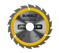 DeWalt DT1936-QZ - Hoja para sierra circular portátil para construcción, 165 x 30 mm, 18D ATB +20º