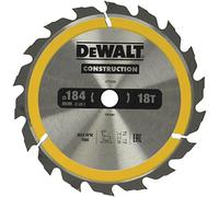 DeWalt Hoja para sierra circular para construcción DT1938-QZ 184 x 16 mm 18 dientes ATB +20°