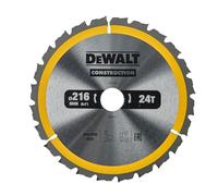 DeWalt DT1952-QZ - Hoja para sierra circular estacionaria, 216 x 30 mm, 24D ATB -5º